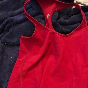 Lululemon Athletica Red Tank Top